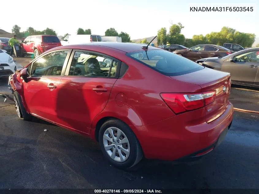 KNADM4A31F6503545 2015 Kia Rio Lx