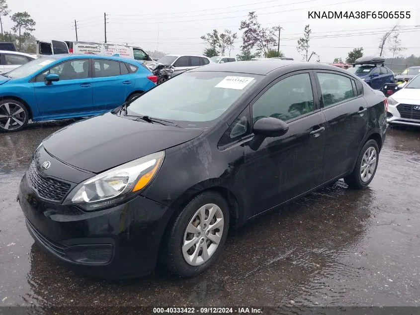 2015 Kia Rio Lx VIN: KNADM4A38F6506555 Lot: 40333422