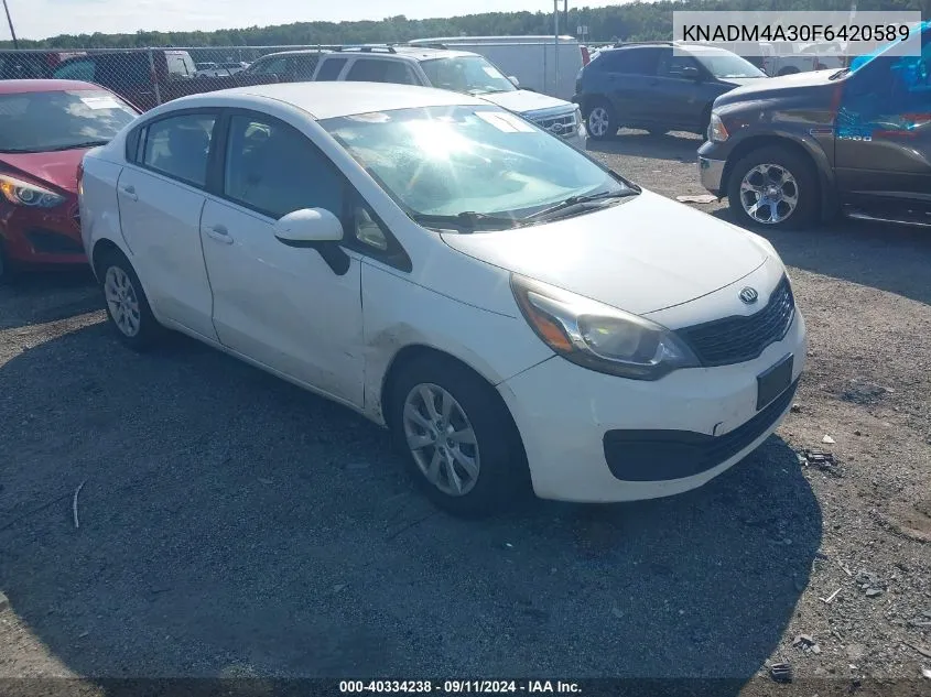 2015 Kia Rio Lx VIN: KNADM4A30F6420589 Lot: 40334238