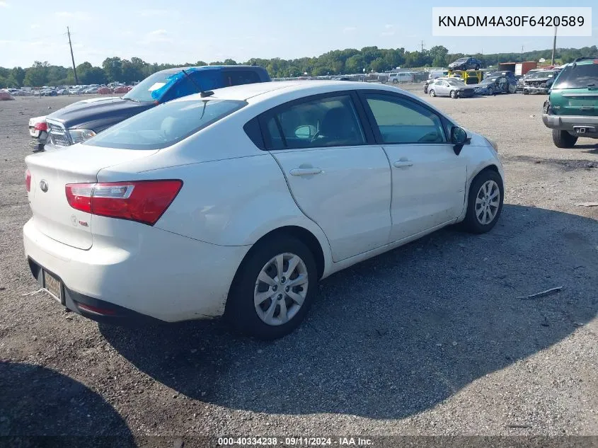 KNADM4A30F6420589 2015 Kia Rio Lx