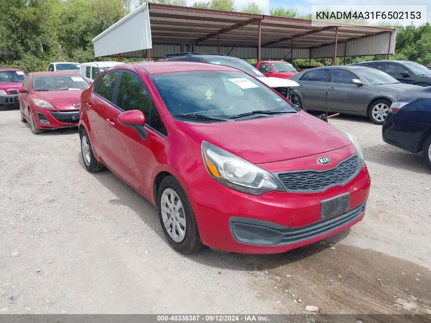 KNADM4A31F6502153 2015 Kia Rio Lx