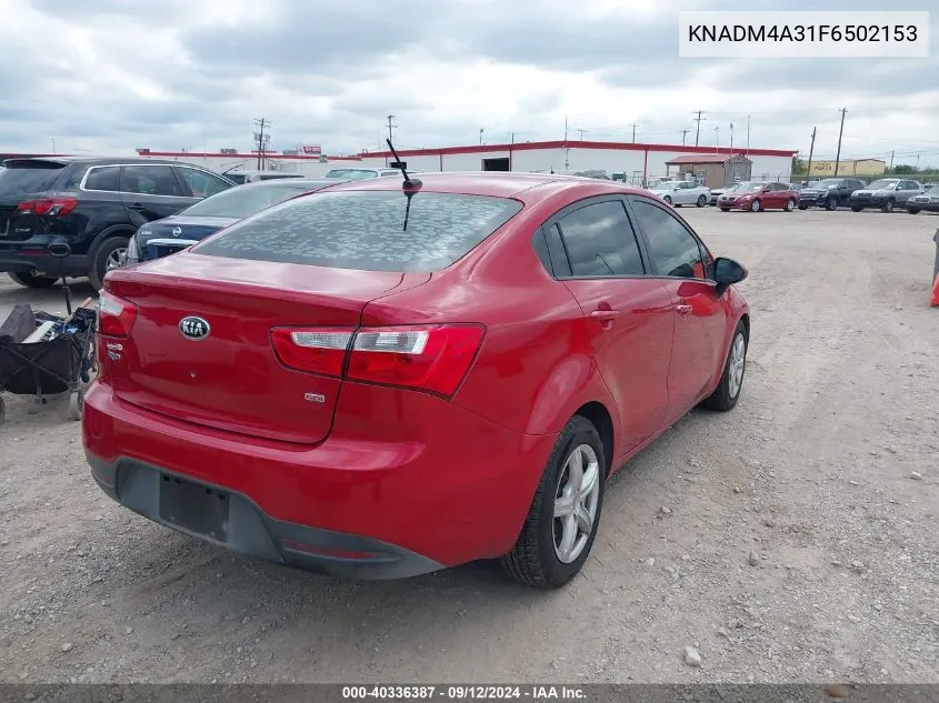 KNADM4A31F6502153 2015 Kia Rio Lx