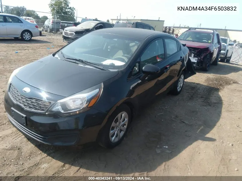 KNADM4A34F6503832 2015 Kia Rio Lx