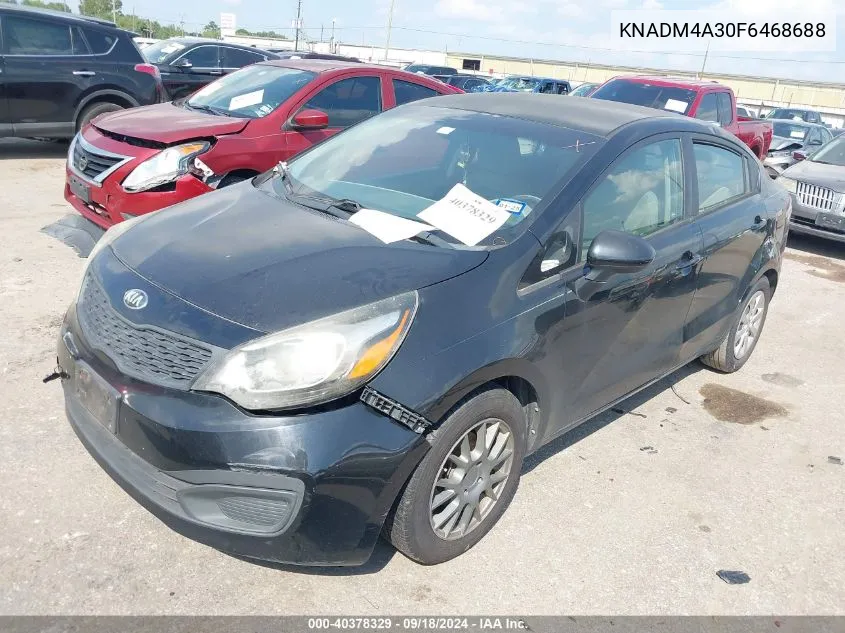 2015 Kia Rio Lx VIN: KNADM4A30F6468688 Lot: 40378329