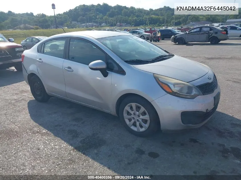 2015 Kia Rio Lx VIN: KNADM4A32F6445042 Lot: 40400356