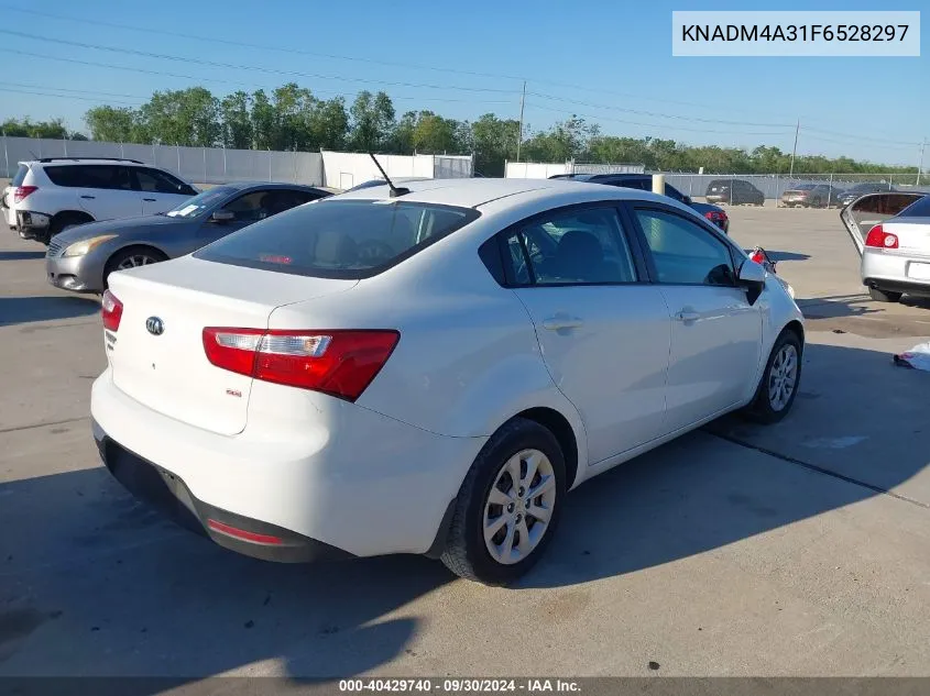 2015 Kia Rio Lx VIN: KNADM4A31F6528297 Lot: 40429740