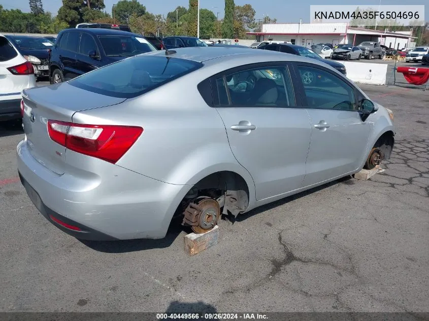 2015 Kia Rio Lx VIN: KNADM4A35F6504696 Lot: 40449566