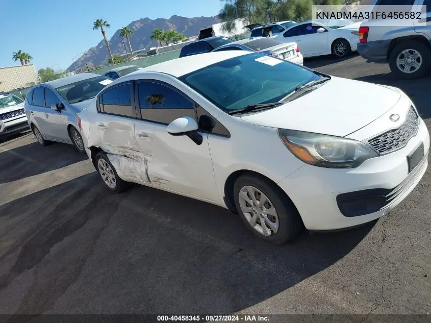 2015 Kia Rio Lx VIN: KNADM4A31F6456582 Lot: 40458345