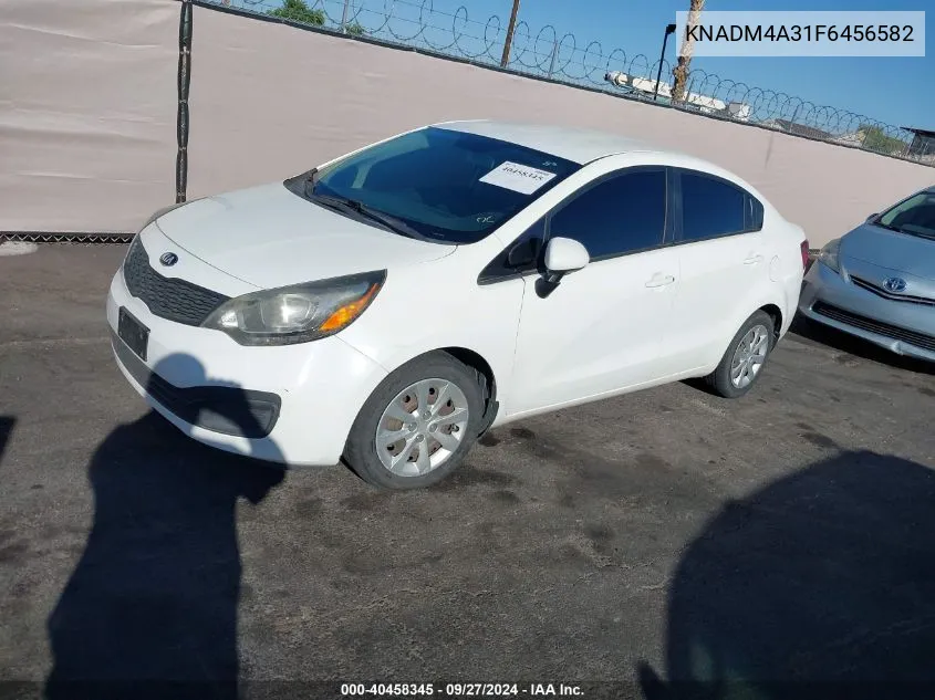 2015 Kia Rio Lx VIN: KNADM4A31F6456582 Lot: 40458345