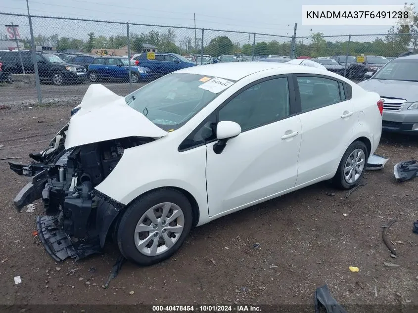 KNADM4A37F6491238 2015 Kia Rio Lx