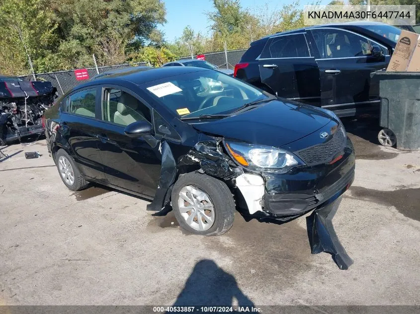 2015 Kia Rio Lx VIN: KNADM4A30F6447744 Lot: 40533857