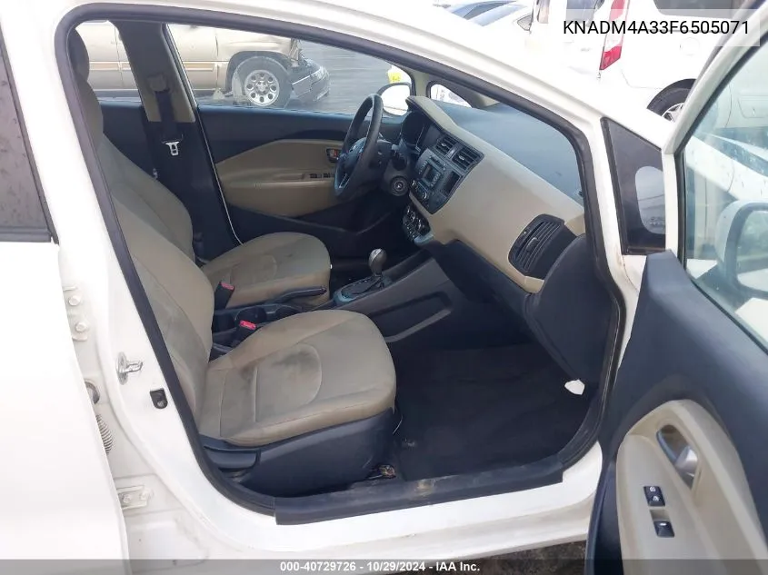 KNADM4A33F6505071 2015 Kia Rio Lx