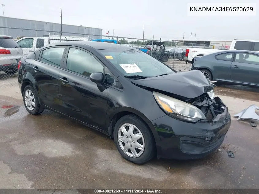 2015 Kia Rio Lx VIN: KNADM4A34F6520629 Lot: 40821269