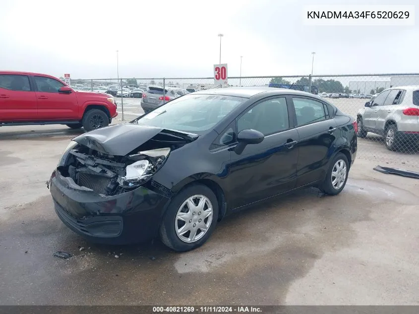 2015 Kia Rio Lx VIN: KNADM4A34F6520629 Lot: 40821269