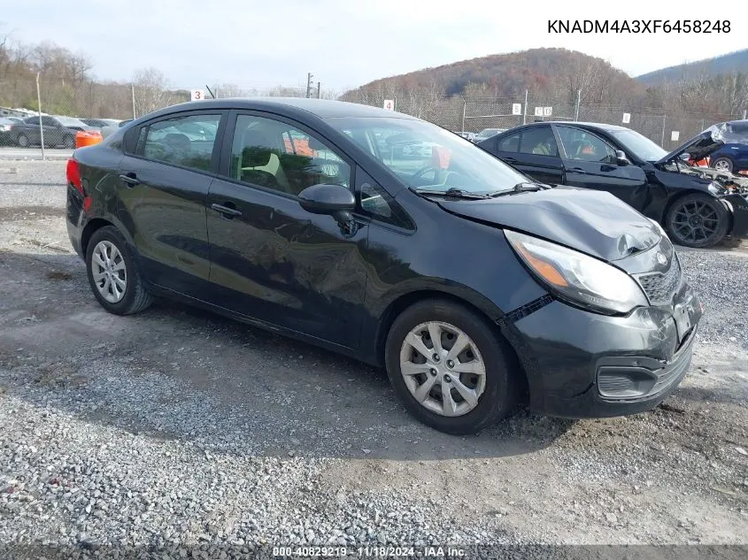 2015 Kia Rio Lx VIN: KNADM4A3XF6458248 Lot: 40829219