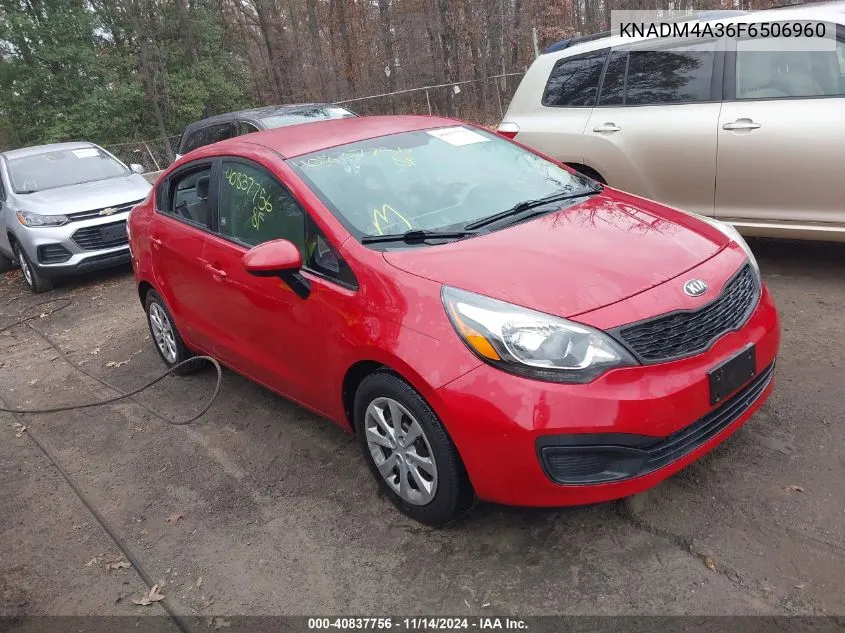 KNADM4A36F6506960 2015 Kia Rio Lx