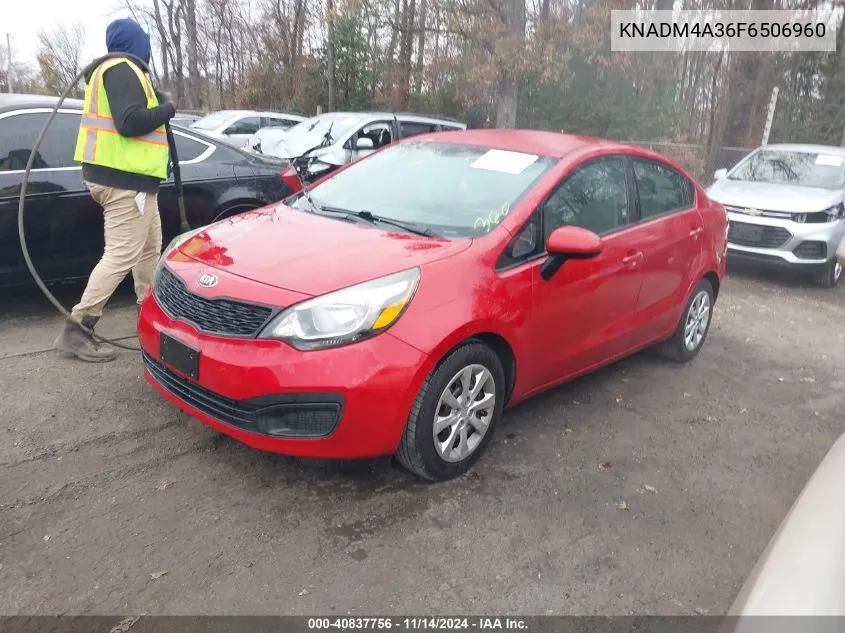 KNADM4A36F6506960 2015 Kia Rio Lx