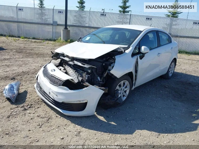 KNADM4A38G6588451 2016 Kia Rio