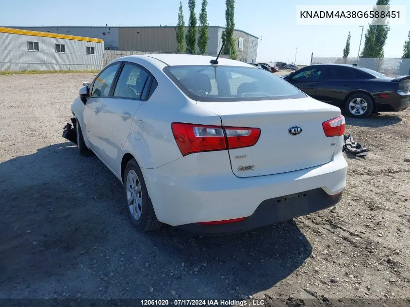 KNADM4A38G6588451 2016 Kia Rio