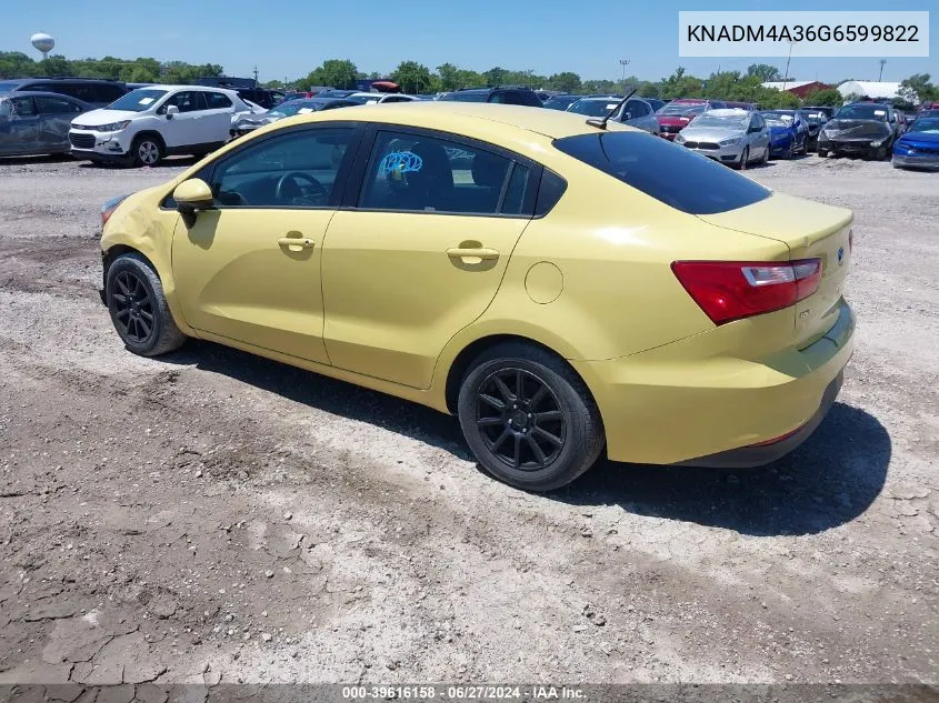 KNADM4A36G6599822 2016 Kia Rio Lx