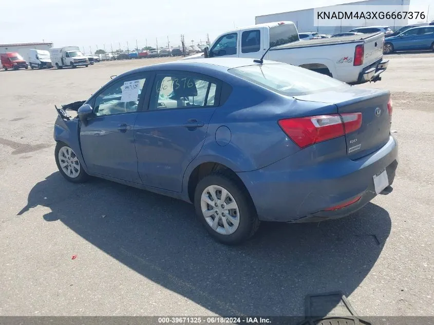 KNADM4A3XG6667376 2016 Kia Rio Lx