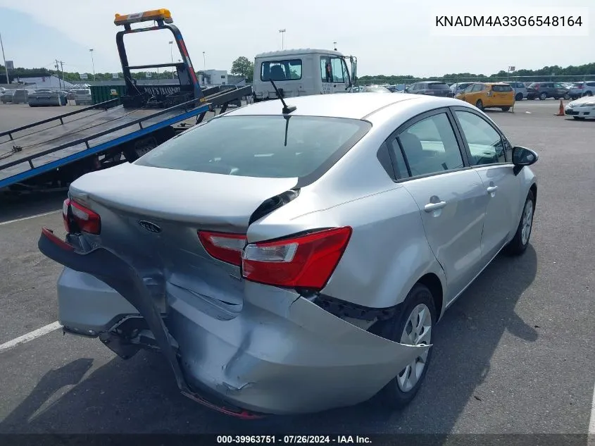 KNADM4A33G6548164 2016 Kia Rio Lx