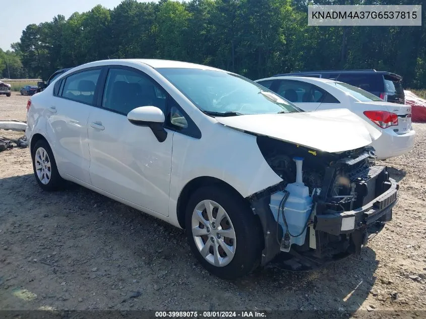 KNADM4A37G6537815 2016 Kia Rio Lx