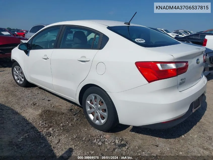 KNADM4A37G6537815 2016 Kia Rio Lx