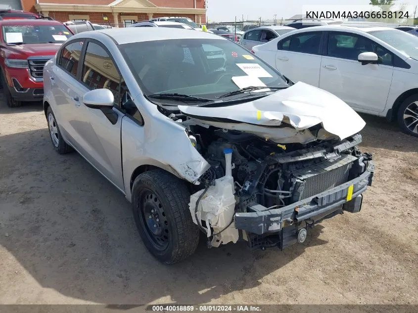 KNADM4A34G6658124 2016 Kia Rio Lx