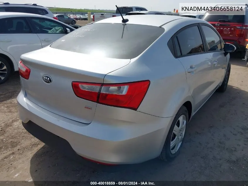 KNADM4A34G6658124 2016 Kia Rio Lx