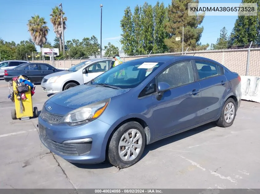 KNADM4A38G6573528 2016 Kia Rio Lx