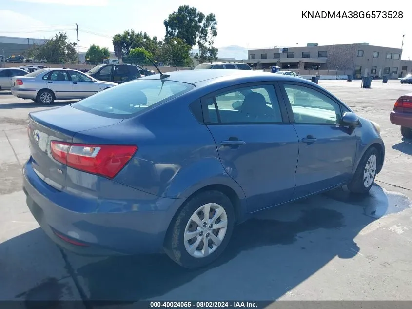 KNADM4A38G6573528 2016 Kia Rio Lx