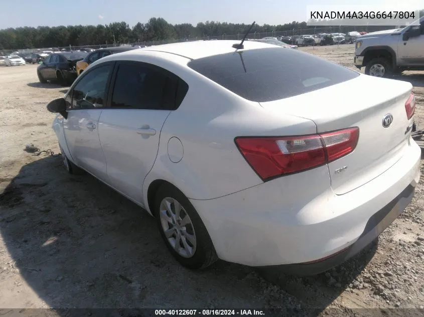 KNADM4A34G6647804 2016 Kia Rio Lx