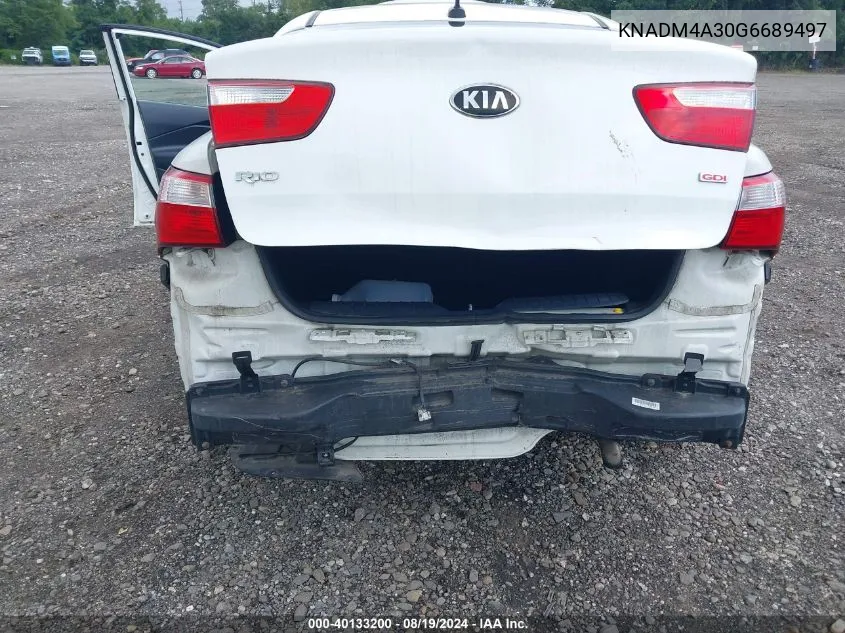 KNADM4A30G6689497 2016 Kia Rio Lx