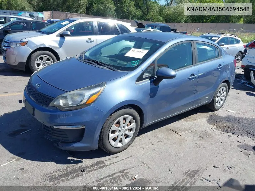 KNADM4A35G6694548 2016 Kia Rio Lx