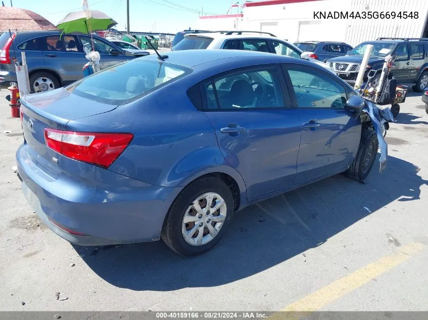 KNADM4A35G6694548 2016 Kia Rio Lx