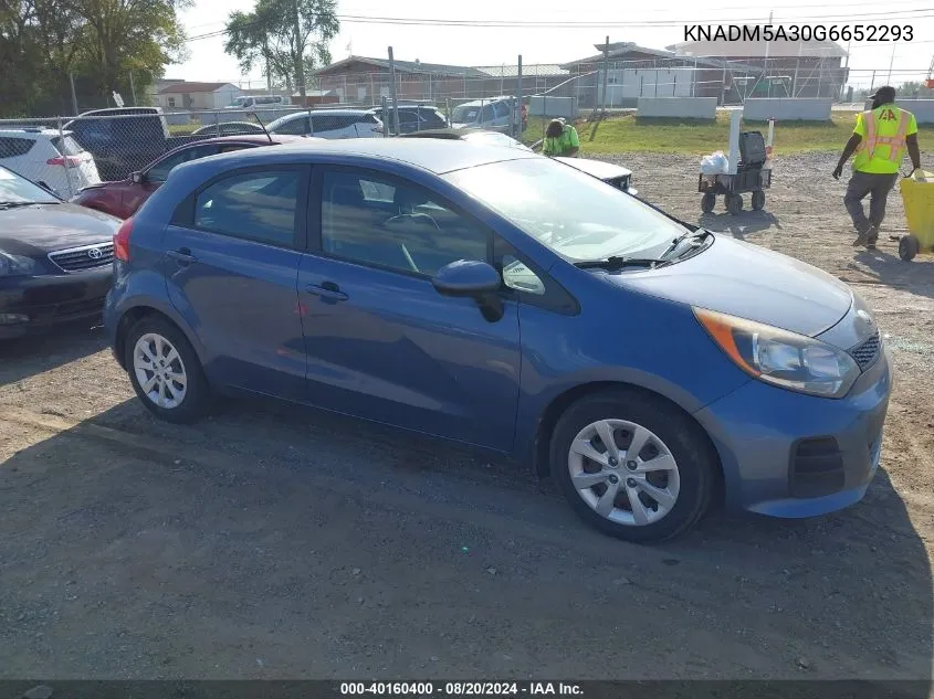 KNADM5A30G6652293 2016 Kia Rio Lx