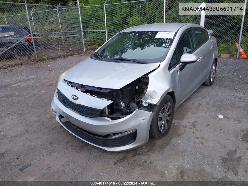 KNADM4A33G6691714 2016 Kia Rio Lx