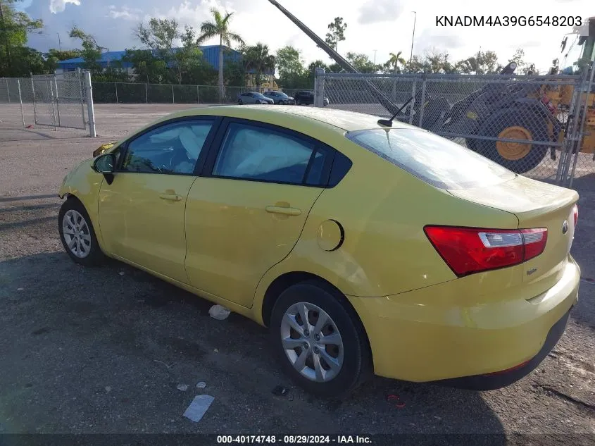 KNADM4A39G6548203 2016 Kia Rio Lx