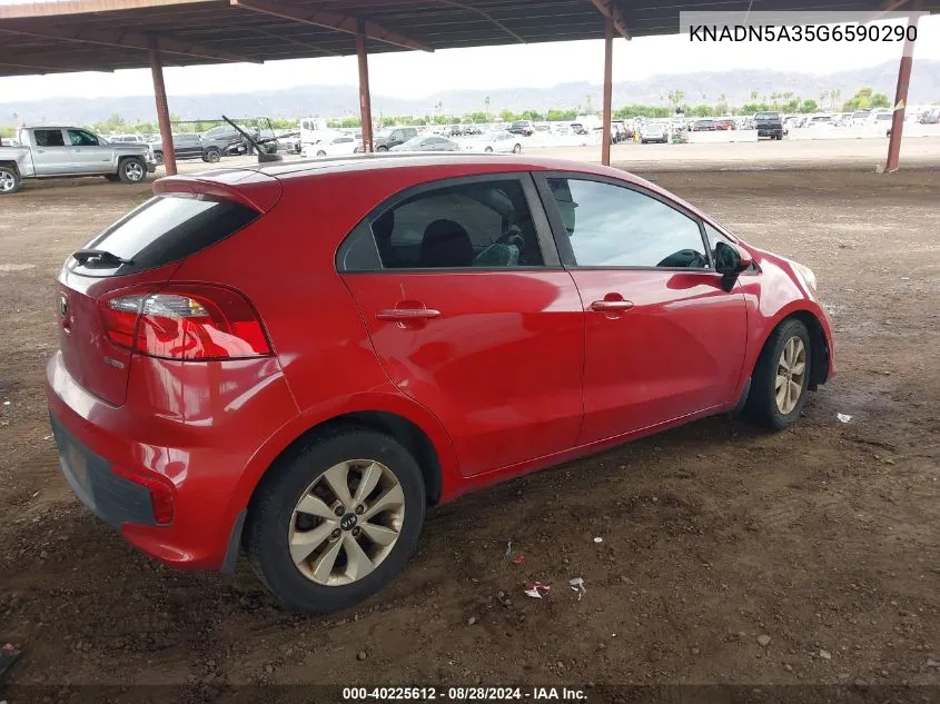 KNADN5A35G6590290 2016 Kia Rio Ex