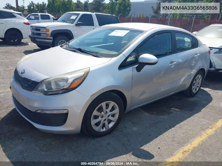 KNADM4A33G6565806 2016 Kia Rio Lx