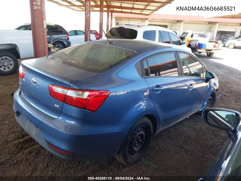 KNADM4A36G6685521 2016 Kia Rio Lx