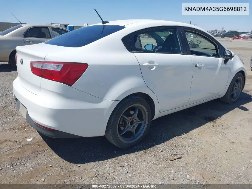 KNADM4A35G6698812 2016 Kia Rio Lx