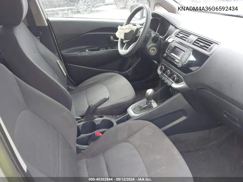 KNADM4A36G6592434 2016 Kia Rio Lx