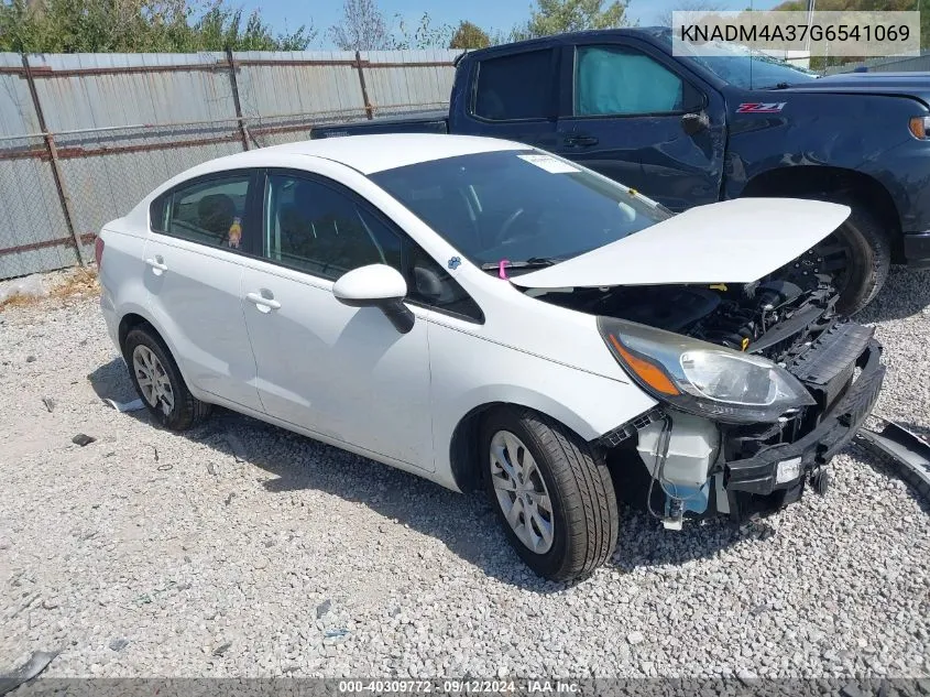 2016 Kia Rio Lx VIN: KNADM4A37G6541069 Lot: 40309772