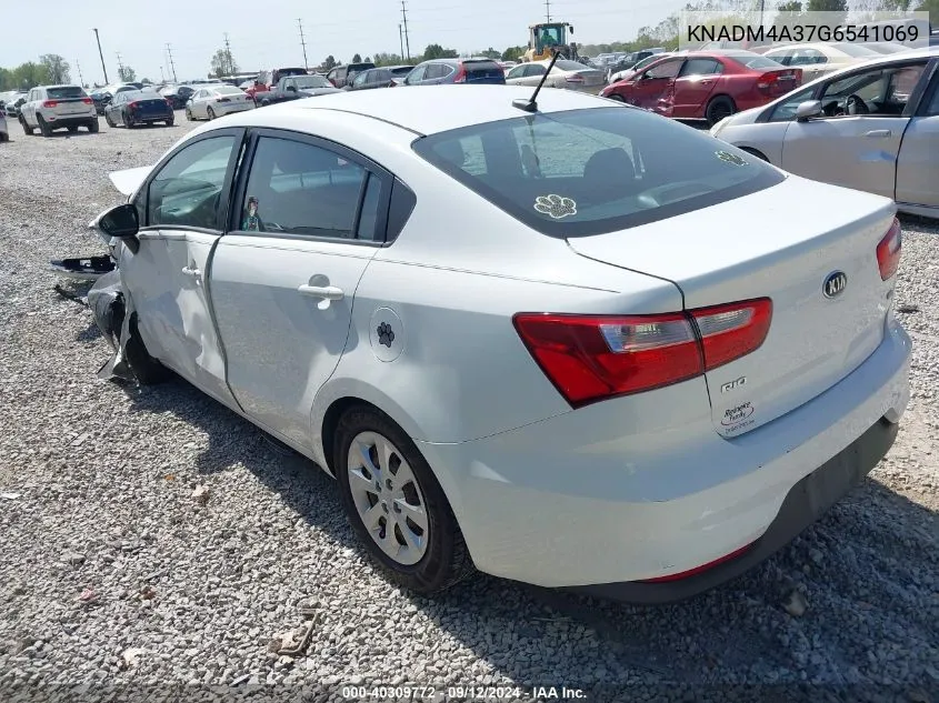 2016 Kia Rio Lx VIN: KNADM4A37G6541069 Lot: 40309772