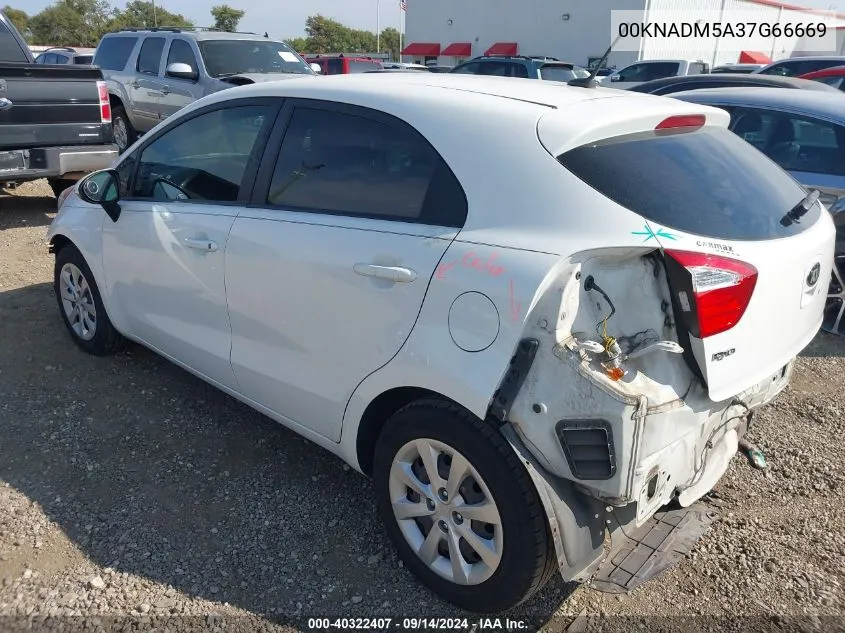 2016 Kia Rio Lx VIN: 00KNADM5A37G66669 Lot: 40322407