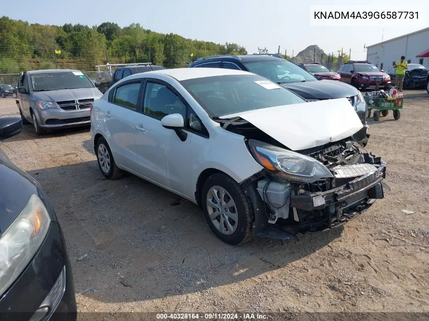 KNADM4A39G6587731 2016 Kia Rio Lx