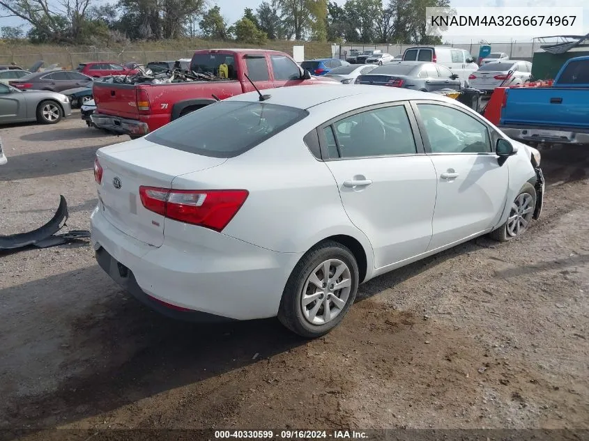 KNADM4A32G6674967 2016 Kia Rio Lx