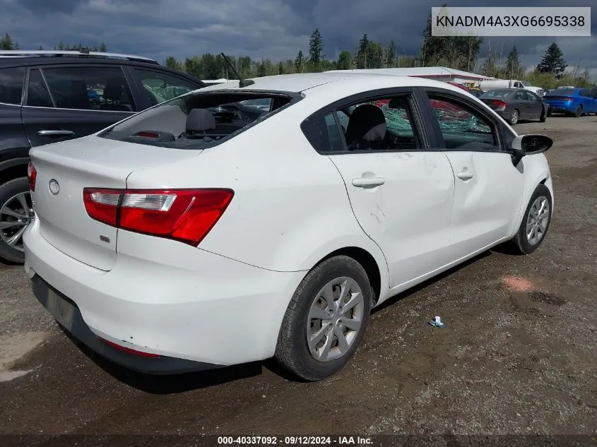 KNADM4A3XG6695338 2016 Kia Rio Lx